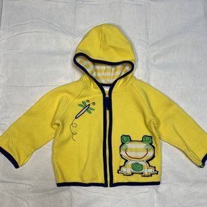 Hanna Andersson Hooded & Lined Jacket, Yellow, Size 12-18 months